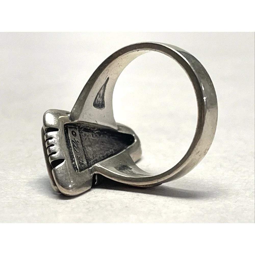 Vintage Carlisle Sterling Silver Turquoise Ring Southwestern Size 5.75 6g